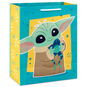 Grogu With Sorgan Frog on Blue Large Gift Bag Back image number 6