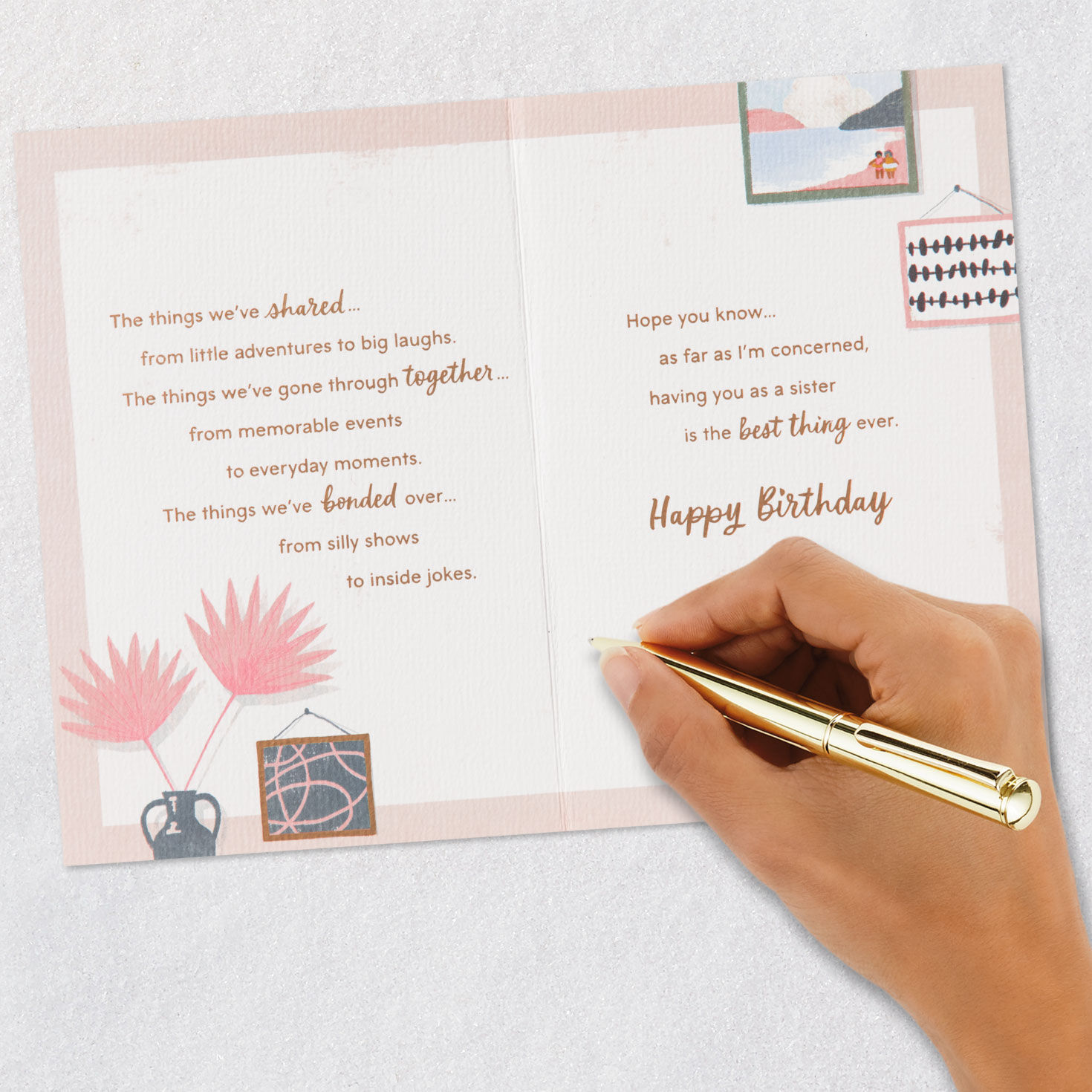 Grateful for All the Things Birthday Card for Sister, , large image number 7