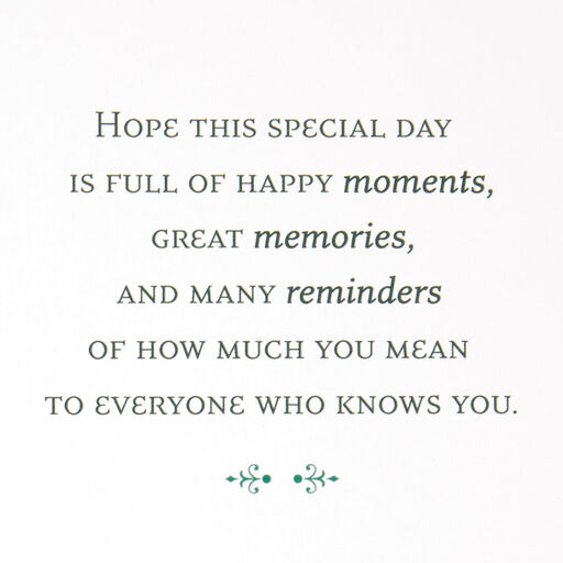 Happy Moments Ornate Cake Birthday Card, 