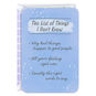 List of Things I Know Encouragement Card Card Front image number 1