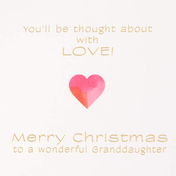 Thought About With Love Christmas Card for Granddaughter, , large image number 2