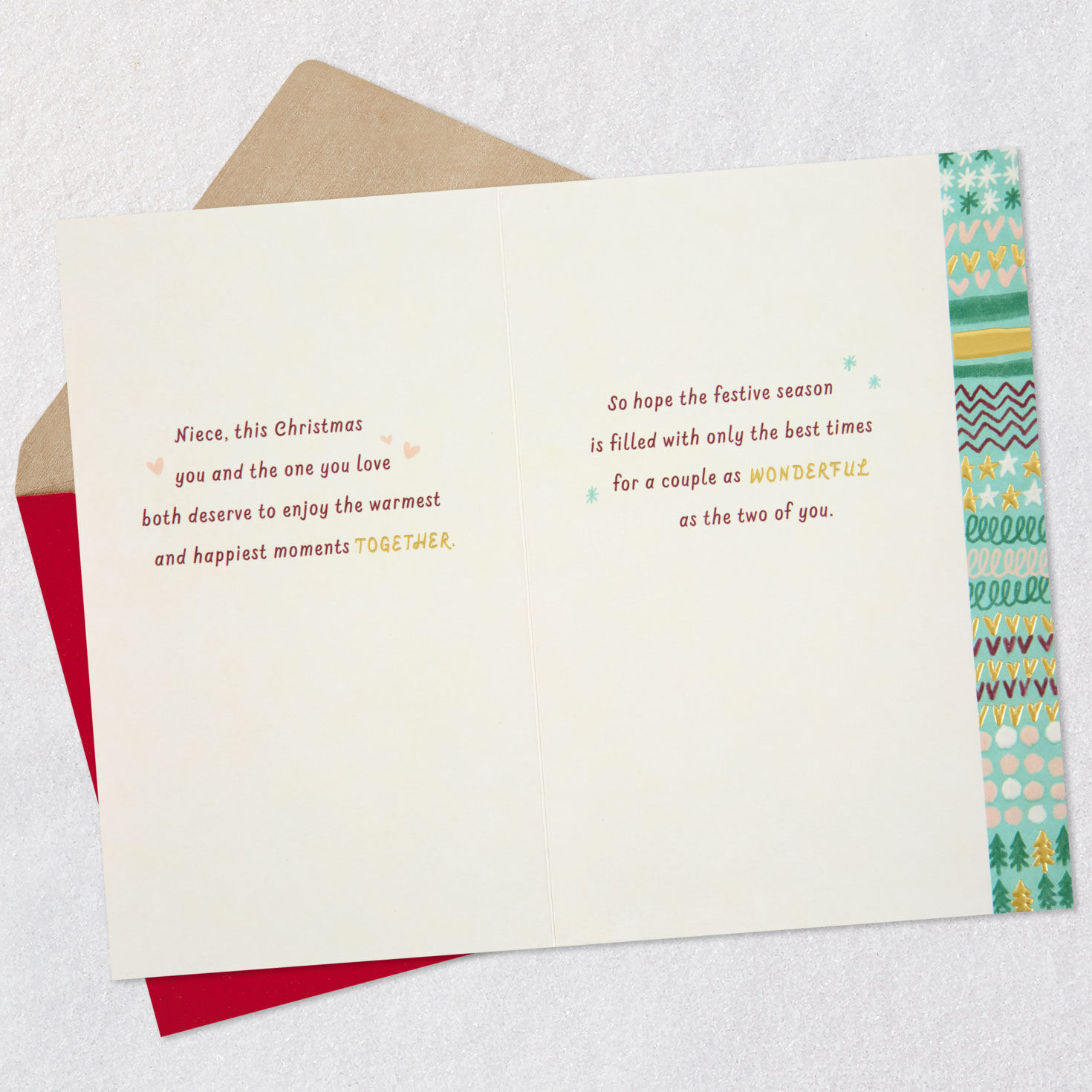 You're a Wonderful Couple Christmas Card for Niece and Her Significant Other for only USD 4.59 | Hallmark