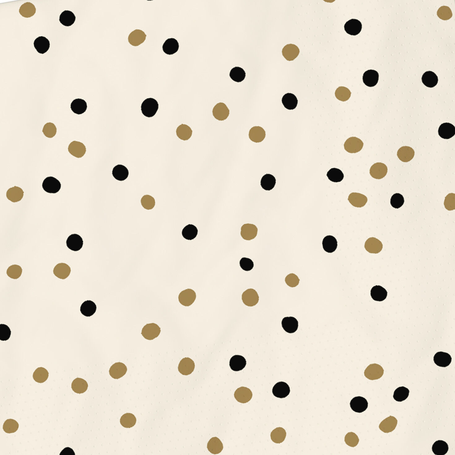 Black and Gold Confetti Dot Cocktail Napkins, Set of 16 for only USD 4.49 | Hallmark
