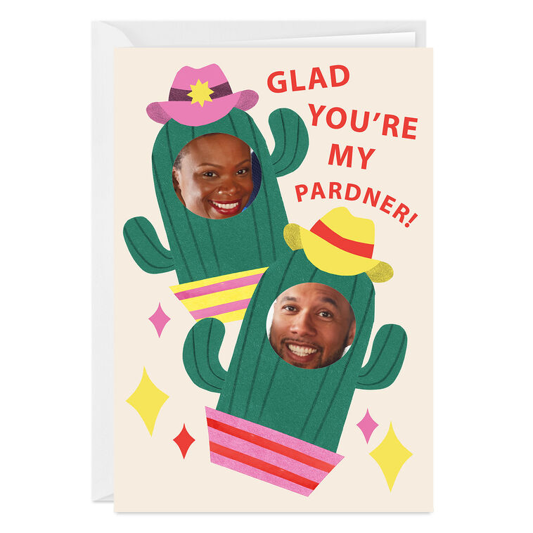 Glad You're My Pardner Custom Love Card