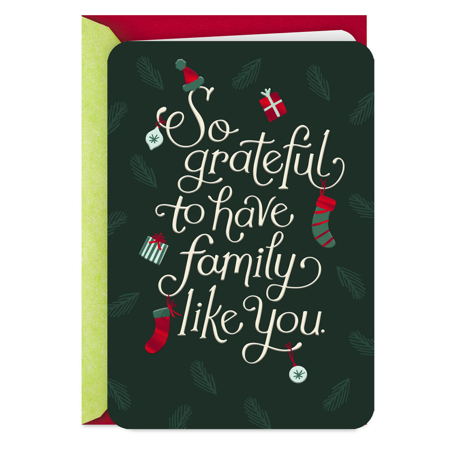 So Grateful to Have Family Like You Christmas Card