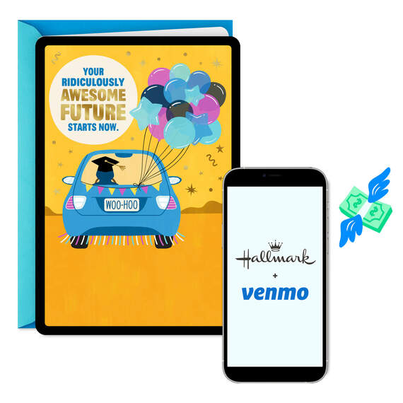 Your Awesome Future Starts Now Venmo Graduation Card, , large image number 1