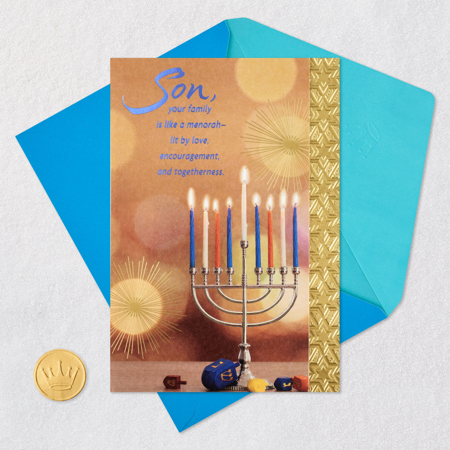 So Blessed to Call You Ours Hanukkah Card for Son and Family for only USD 4.59 | Hallmark