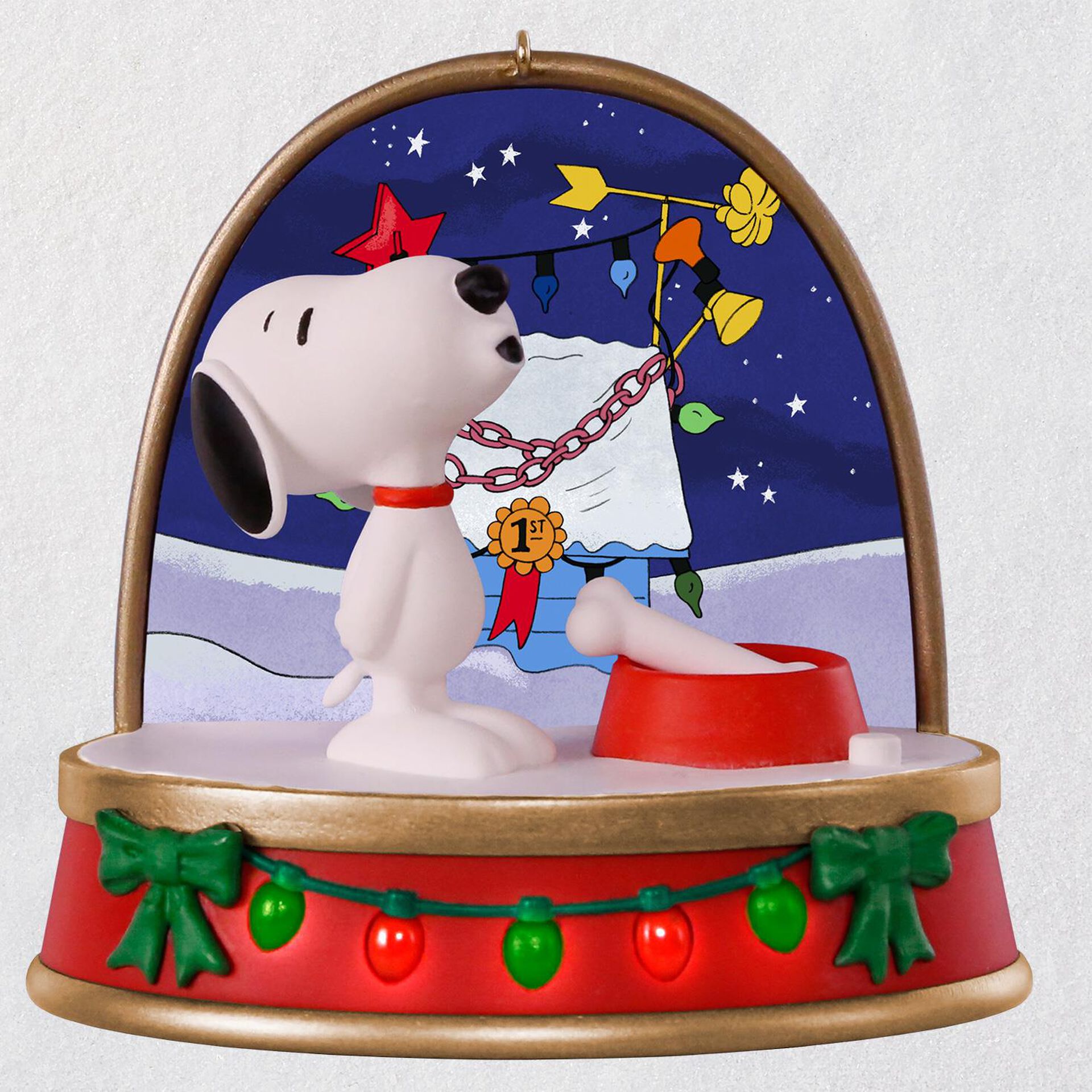 Peanuts® A Charlie Brown Christmas Snoopy Ornament With Sound and Light