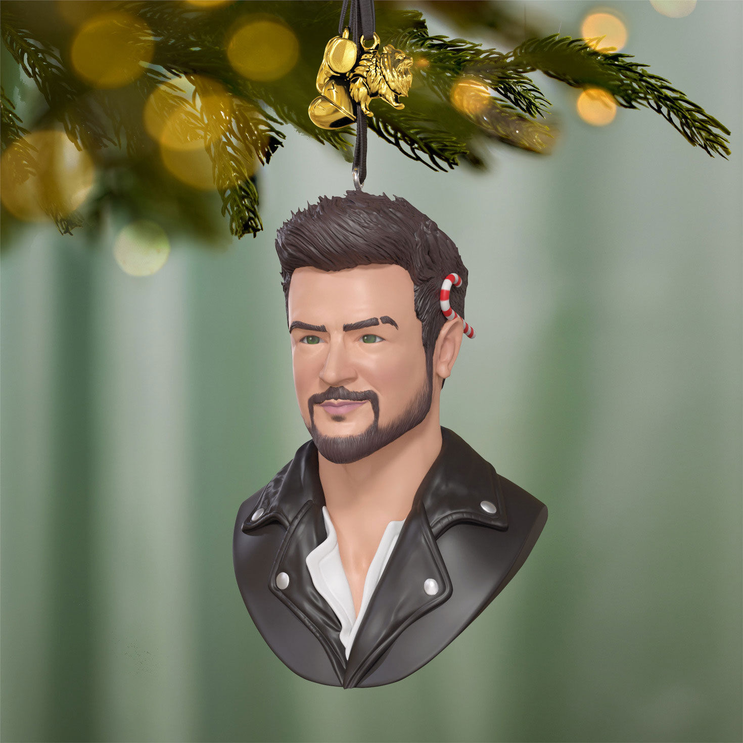 Hallmark Channel Tyler Hynes Keepsake Ornament hanging on tree image number 2