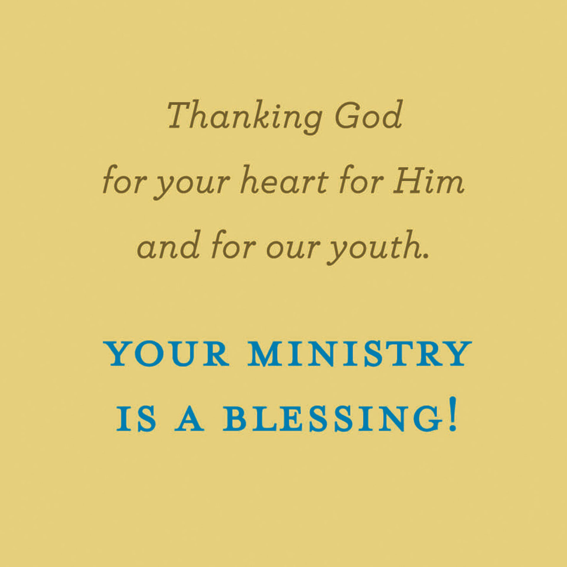 Youth Pastor Appreciation Ideas