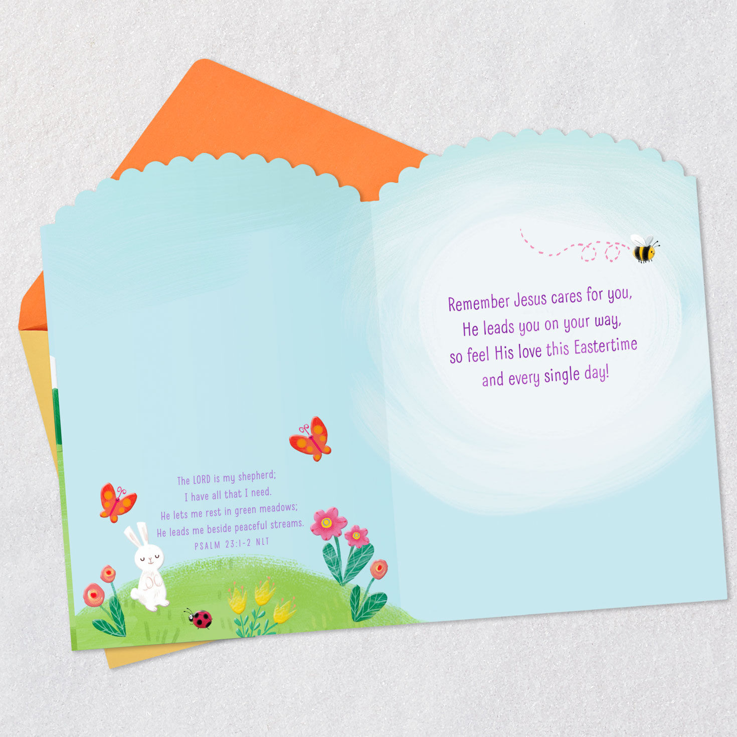 Jesus Is Our Shepherd Religious Easter Card for Kid, , large image number 4