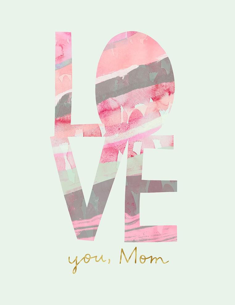 Love You, Mom Mother's Day Card