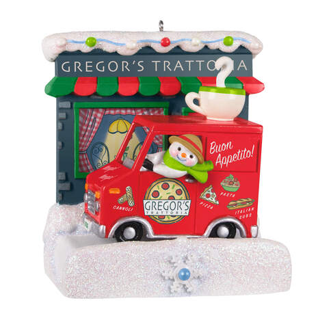 Happy Holiday Parade Collection Gregor's Trattoria Musical Ornament With Light, , large