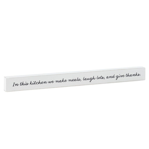 In This Kitchen Wood Quote Sign, 23.5x2, 