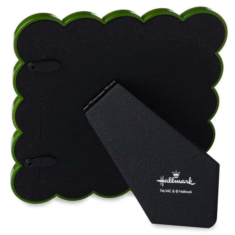 Green and Blue Scallop Edge Square Picture Frame back image number 2