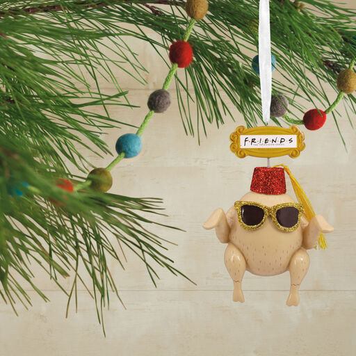 Friends Turkey in Fez and Sunglasses Hallmark Ornament, 