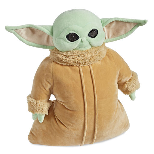 Pillow Pets Disney Star Wars: The Mandalorian Grogu Plush Toy, 16", 