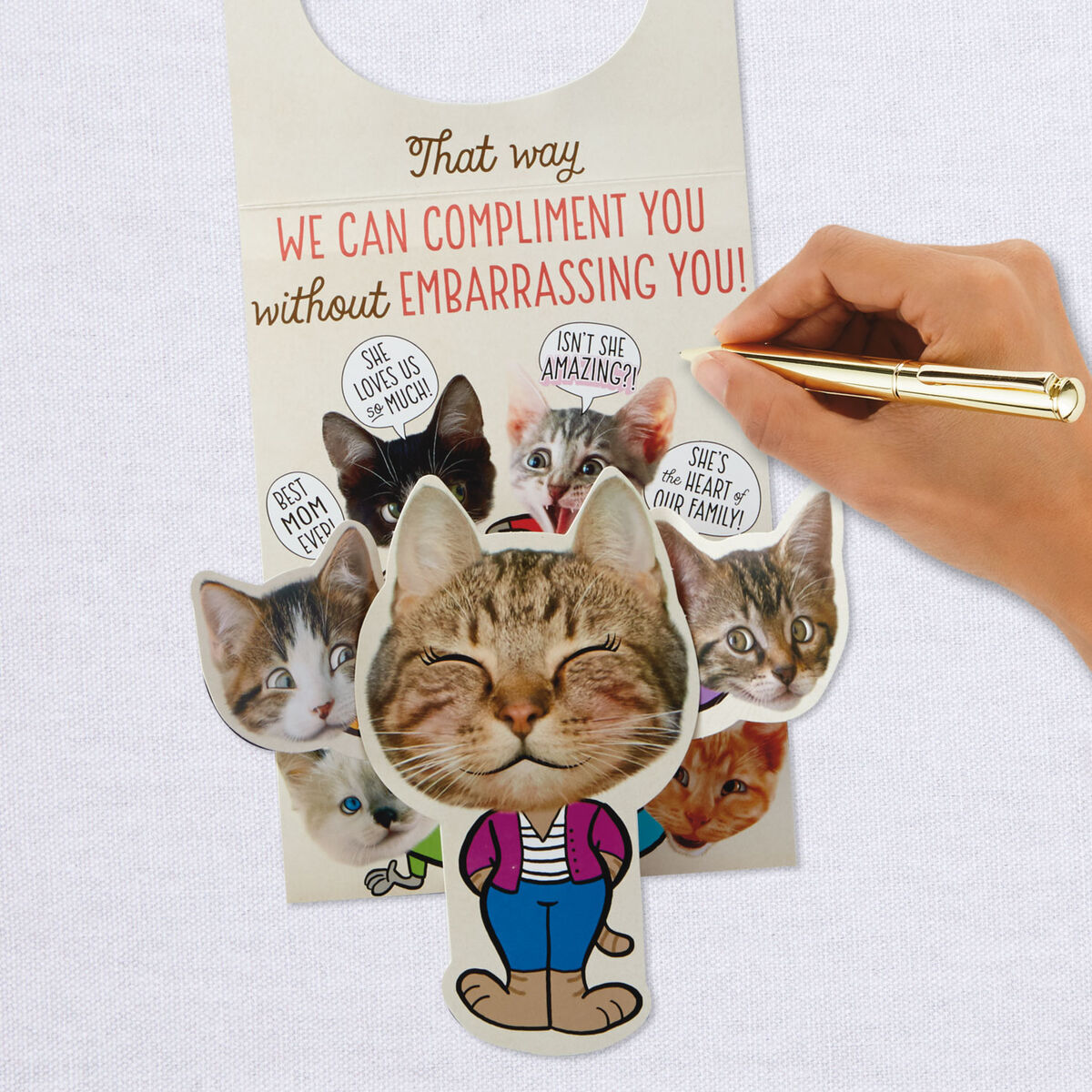 Compliment Cats Funny PopUp Mother's Day Card Greeting Cards Hallmark