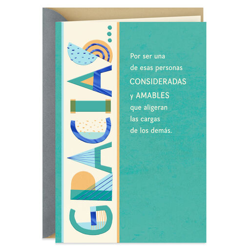 Gracias Lettering Spanish-Language Thank-You Card, 