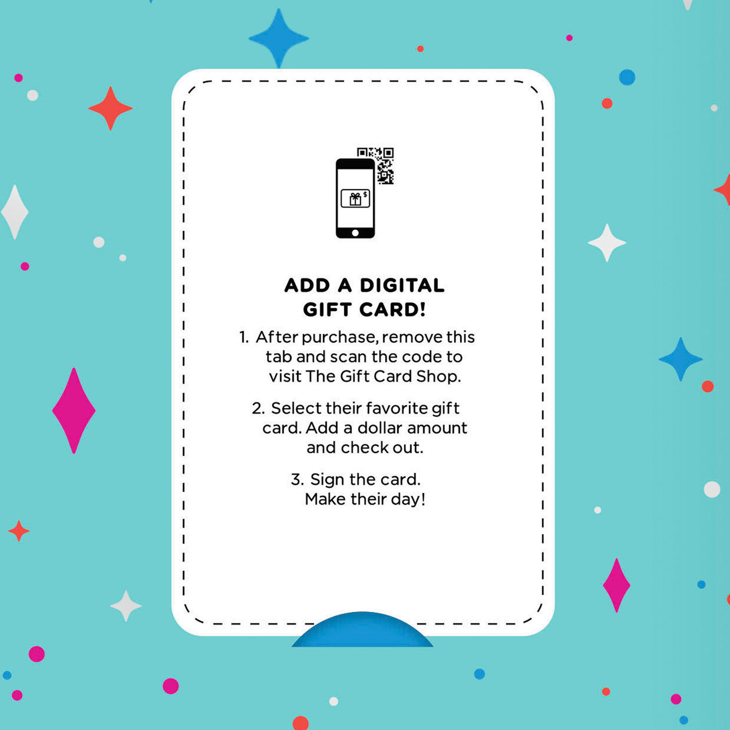 Colorful Lettering and Retro Stars Gift Card Greeting Birthday Card, , large image number 6