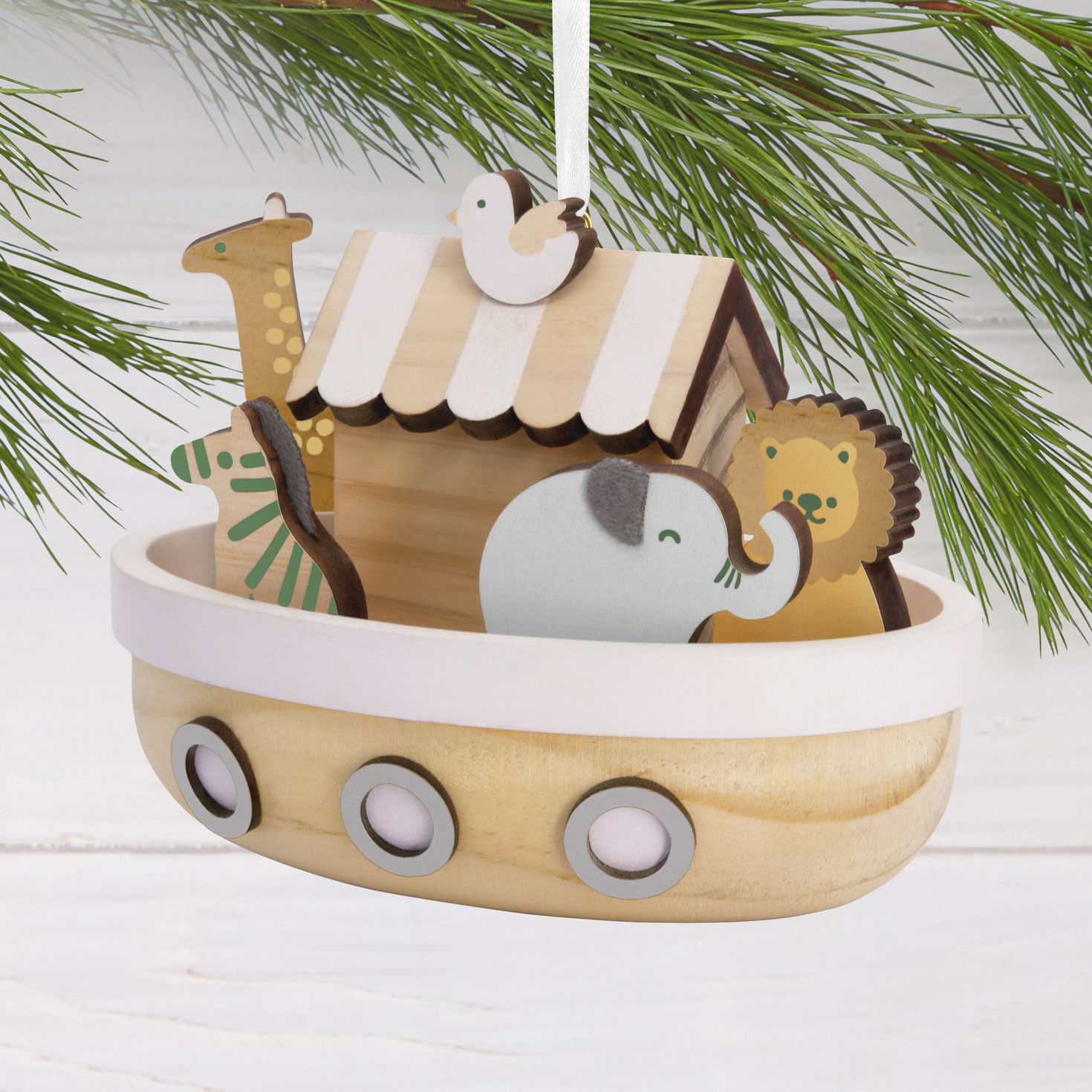 Signature Noah's Ark Wood Hallmark Ornament, , large image number 2