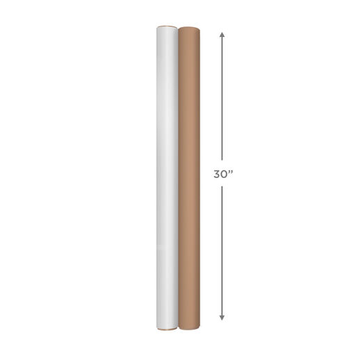 Bulk Kraft Paper and White 2-Pack Wrapping Paper, 160 sq. ft. total, 