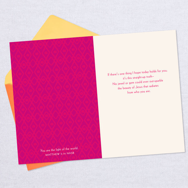 You Were Made to Shine Religious Birthday Card, , large image number 4