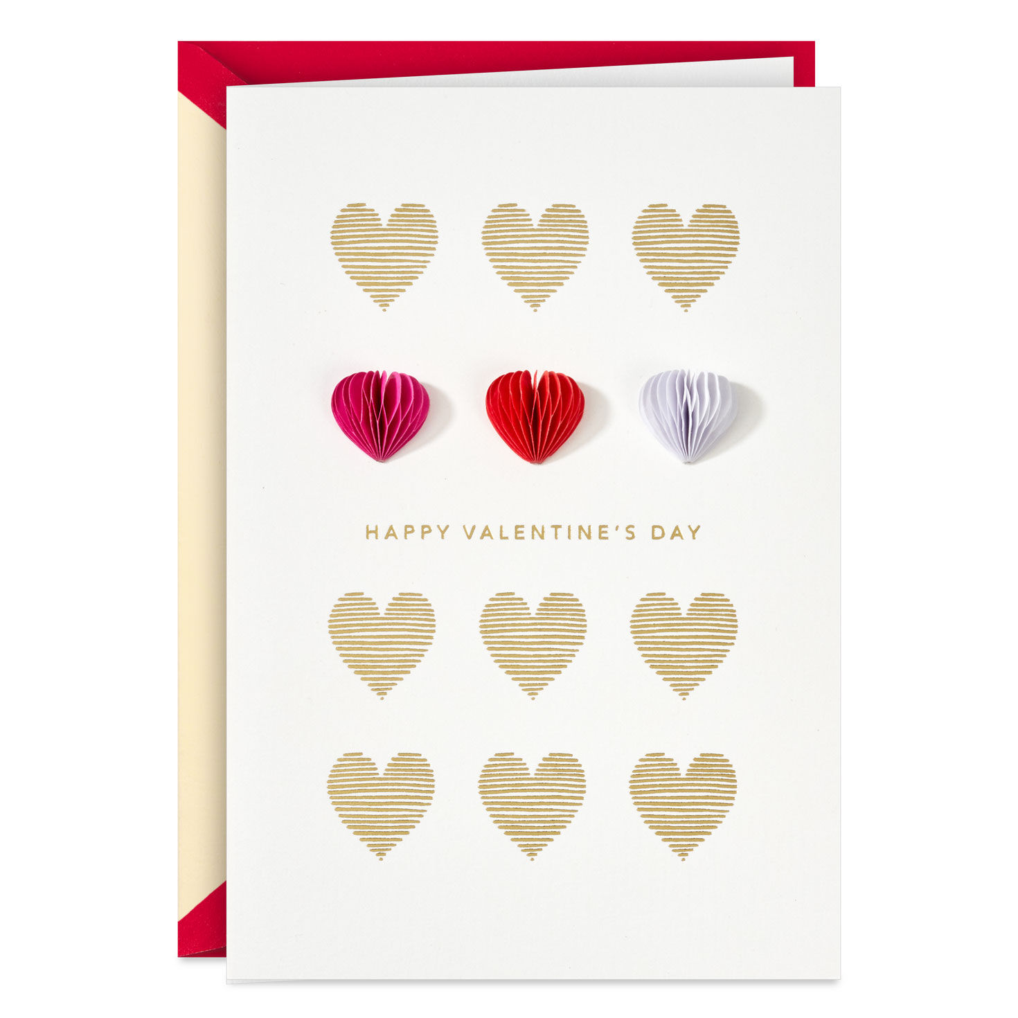 Hugs, Hearts and Happiness Valentine's Day Card