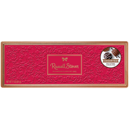 Russell Stover Assorted Chocolates in Small Red Tin, 7 oz., 