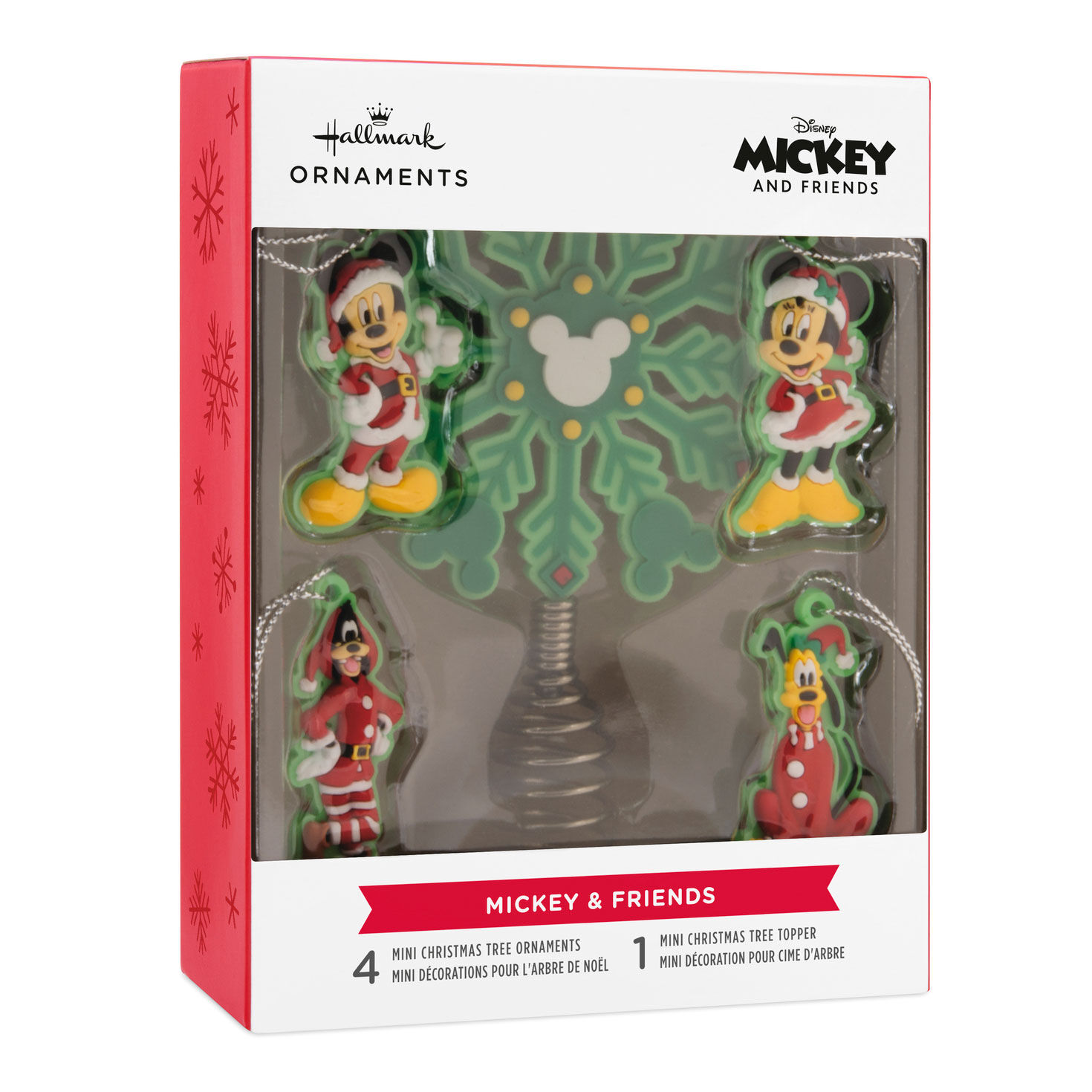 Mini Disney Mickey Mouse and Friends Hallmark Tree Topper and Ornaments, Set of 5 for only USD 16.49 | Hallmark