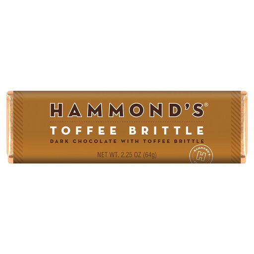 Hammond's Toffee Brittle Candy Bar, 2.25 oz., 