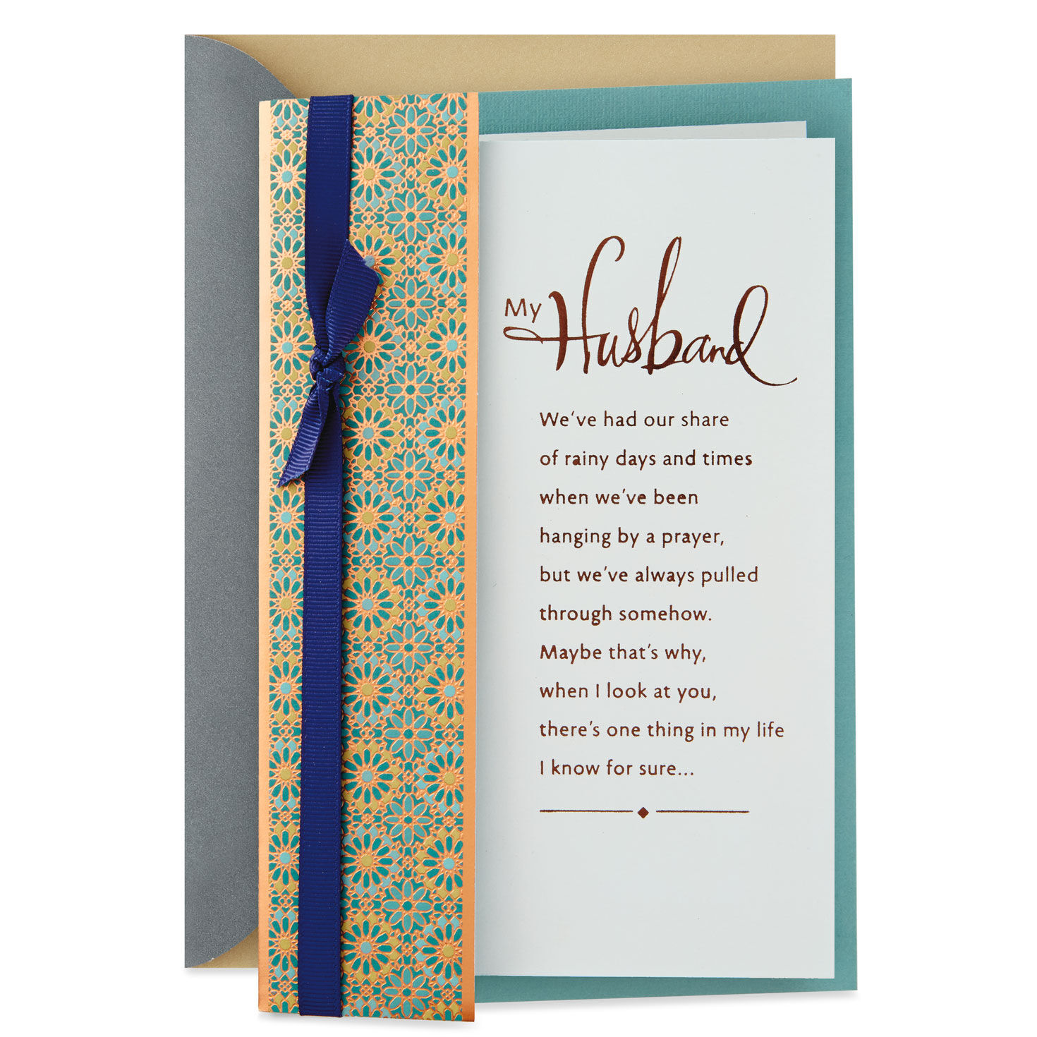 through good days and bad anniversary card for husband