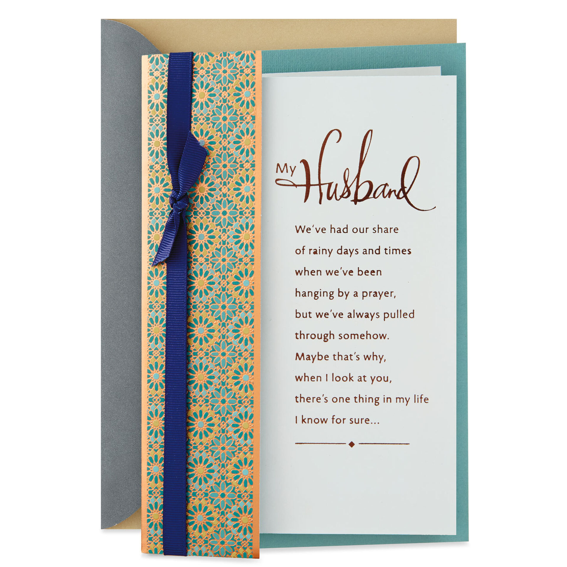 Through Good Days and Bad Anniversary Card for Husband - Greeting Cards