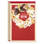 Red and White 3D Holiday Wreath Mom Christmas Card front image number 1