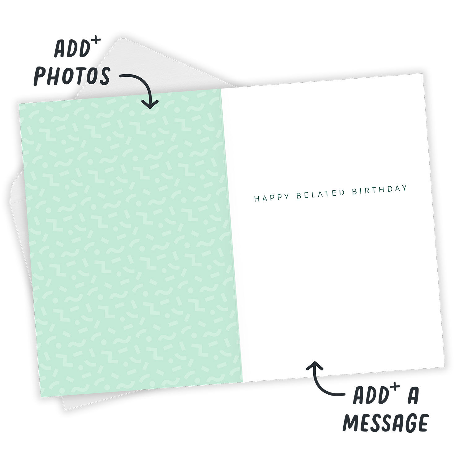 Colorful Confetti Folded Celebration Photo Card  image number 3