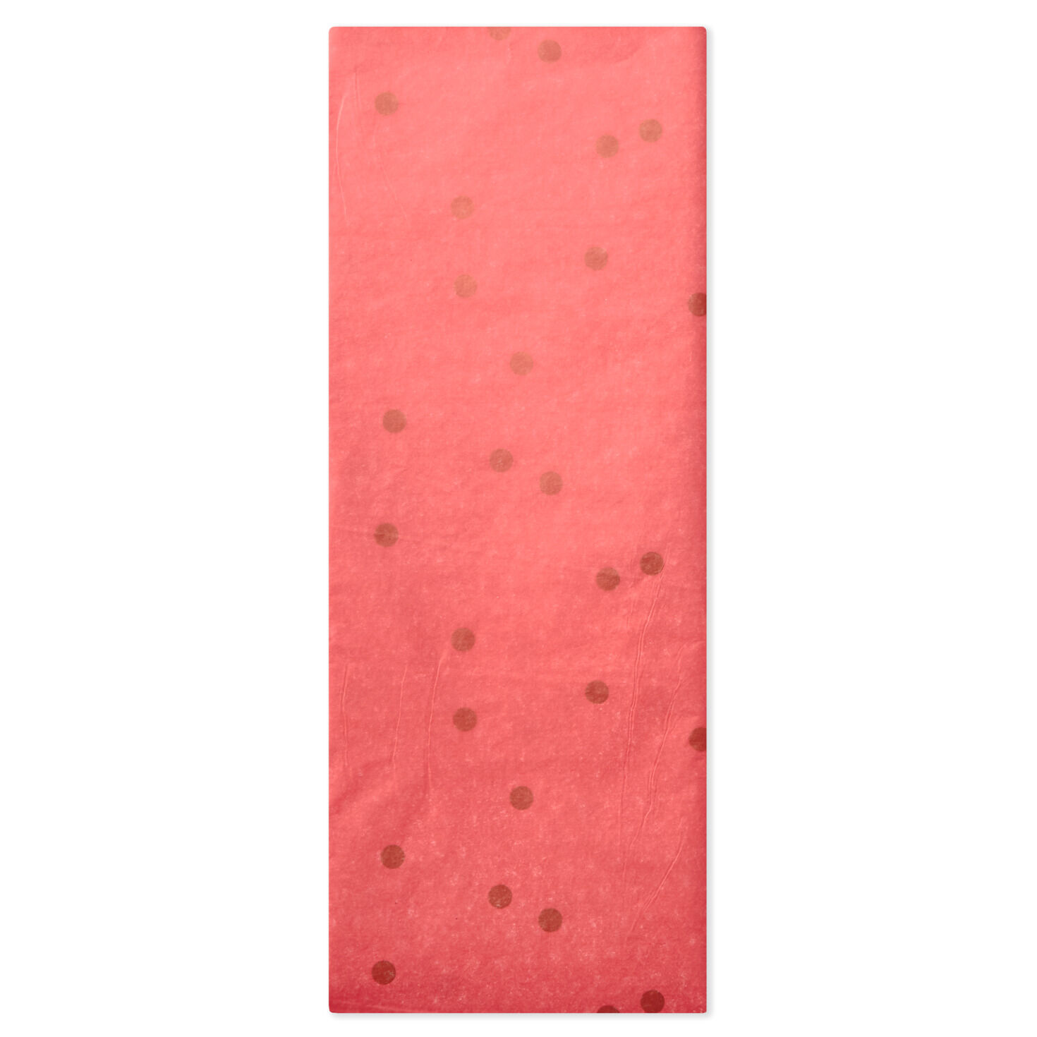 Scattered Gold Dots on Coral Tissue Paper, 4 sheets, , large
