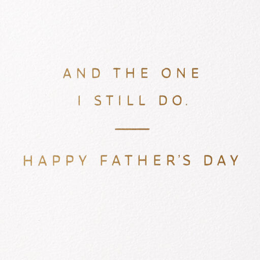 Thanks for Being the Person I'll Always Need Father's Day Card, 