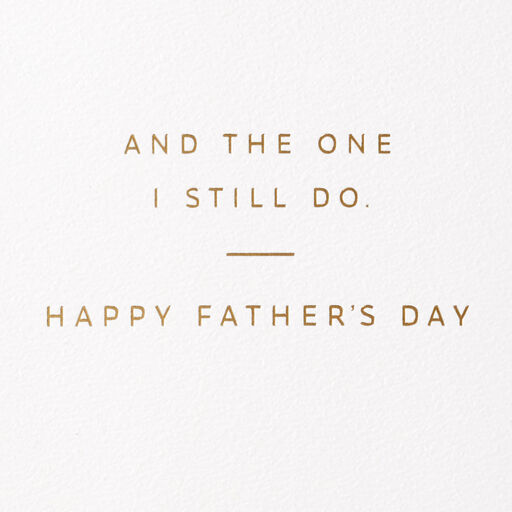 Thanks for Being the Person I'll Always Need Father's Day Card, 