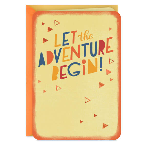Let the Adventure Begin Congratulations Card