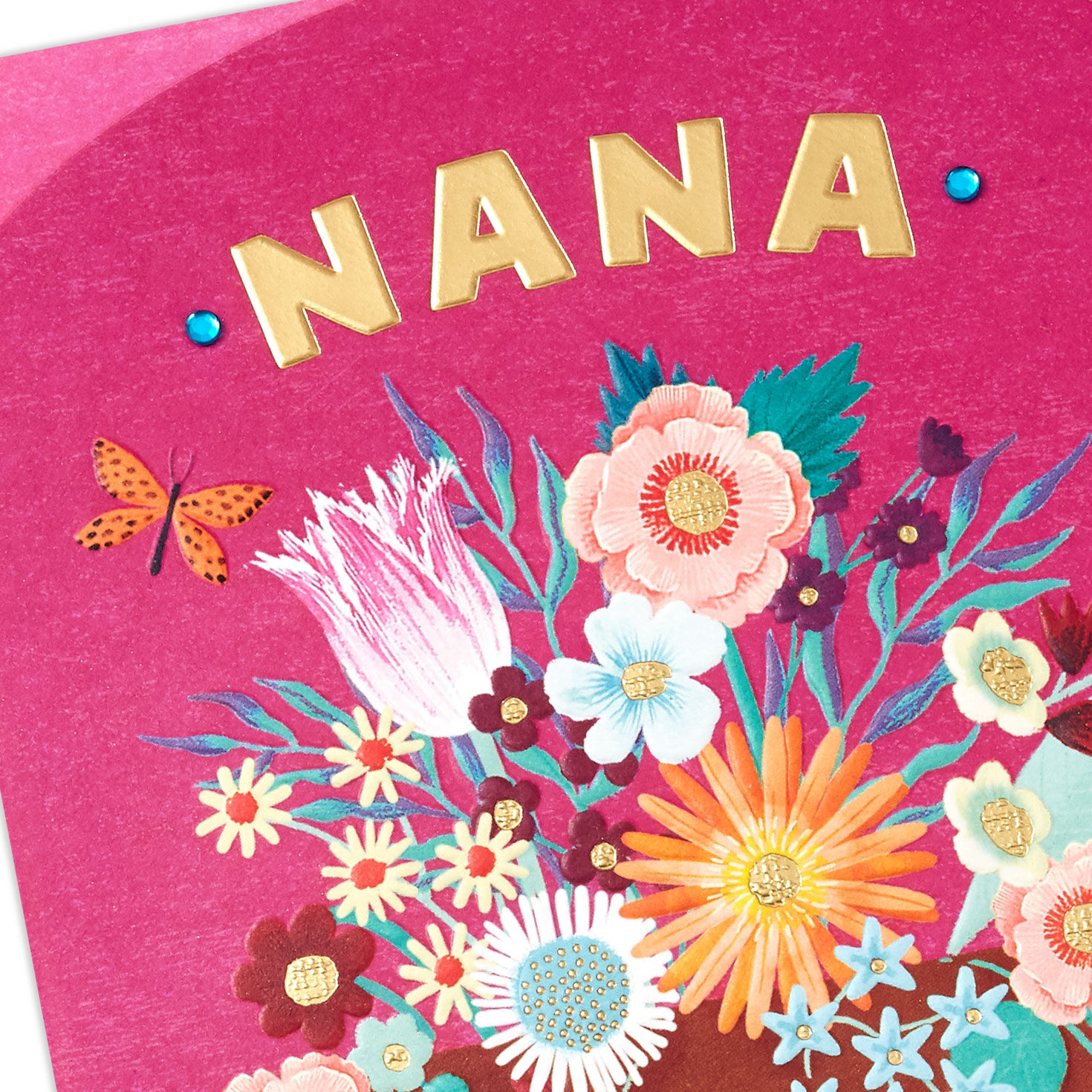 Butterfly and Flowers Nana Mother's Day Card  image number 5