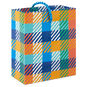 Blue and Orange Plaid Mini Bag for Gift Cards Front image number 1