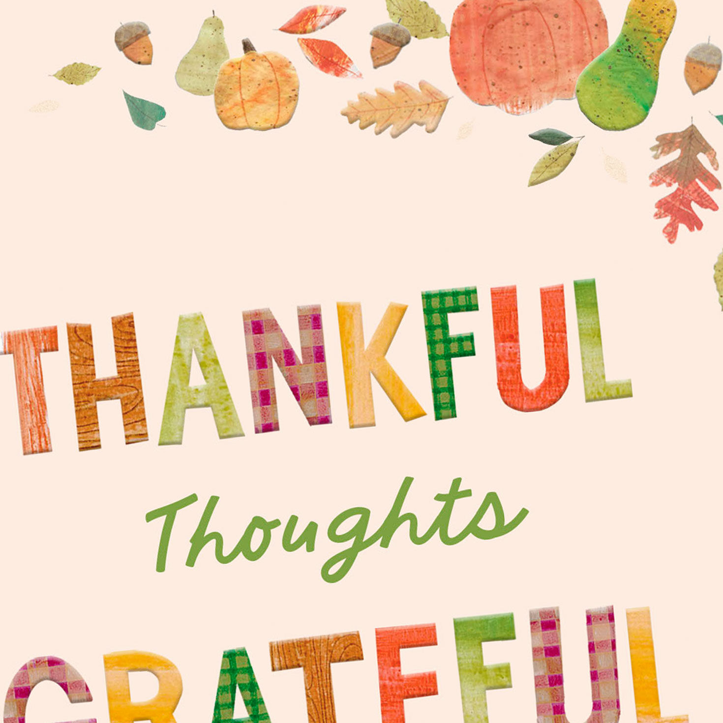 Thankful Pumpkins Religious Thanksgiving Card Card Front Detail image number 4
