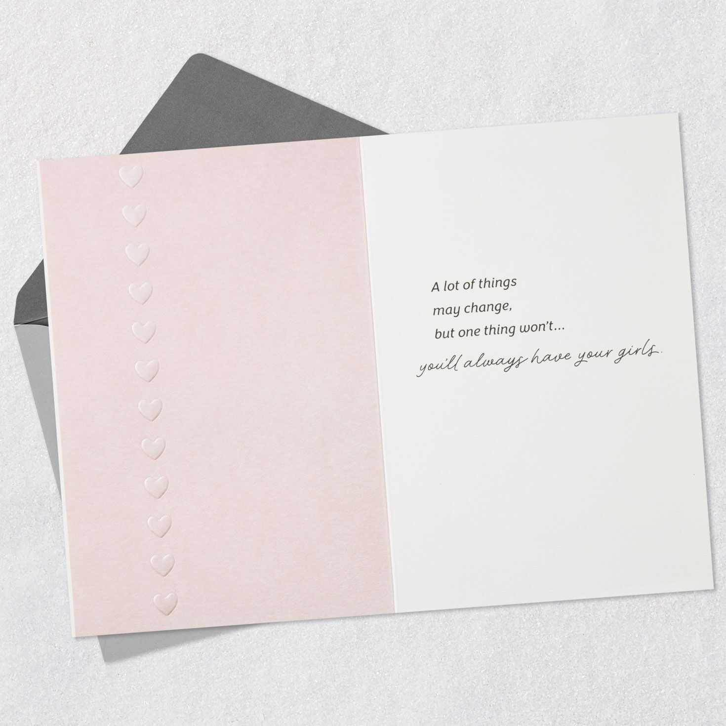 Miss to Mrs Bride-to-Be Card from Girls Open card with envelope image number 3