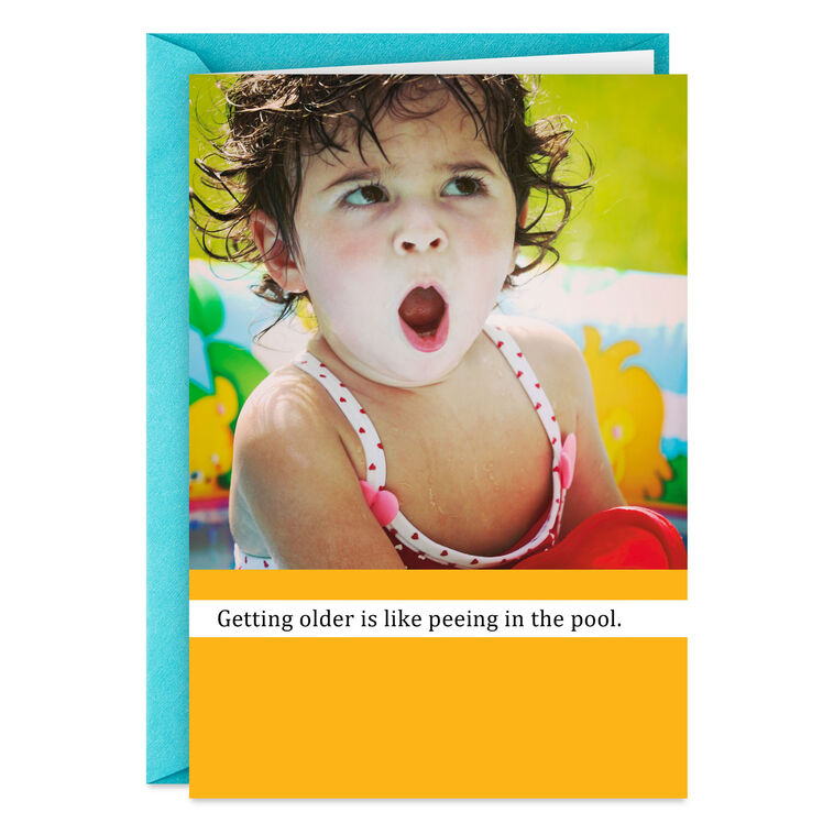Maybe Nobody Will Notice Funny Birthday Card
