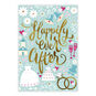 Happily Ever After Symbols Personalized Wedding Card front image number 2