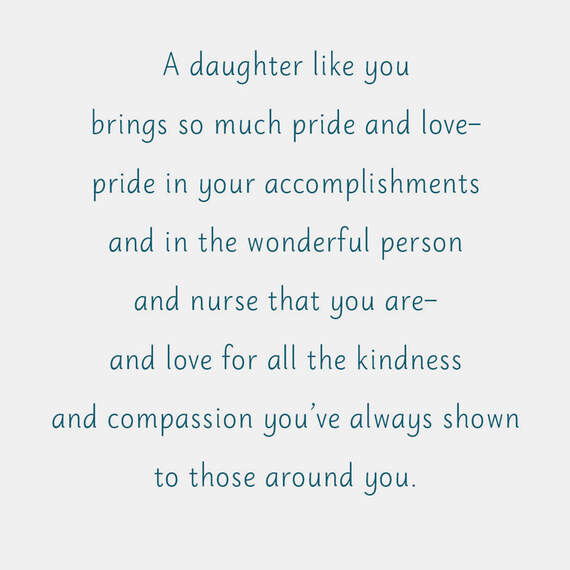 You Bring So Much Love and Pride  Nurses Day Card for Daughter, , large image number 2