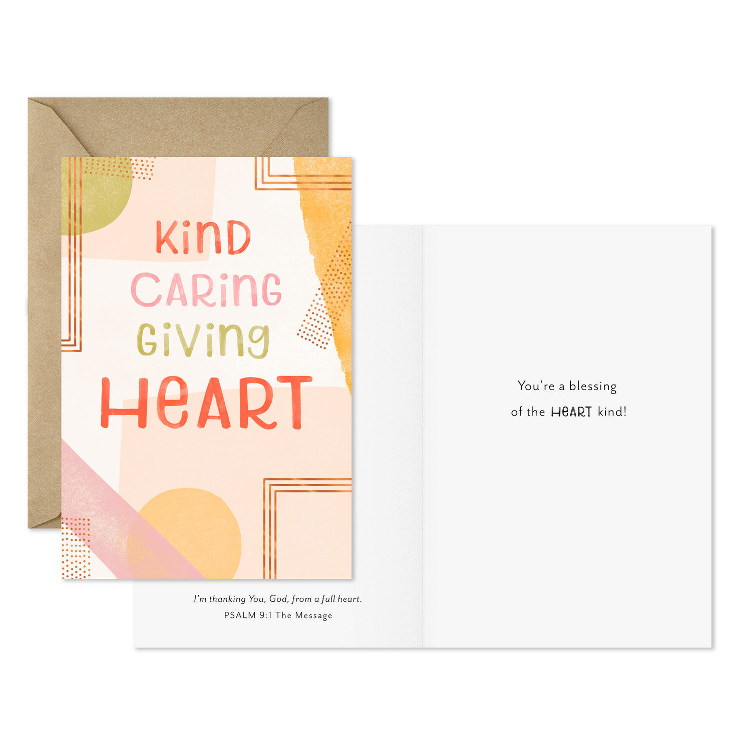 Pastel Geometric Shapes Thank You Cards Pack Card Front with Sentiment image number 2