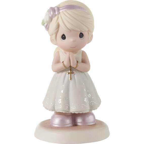 Precious Moments Blessings On Your First Communion Blonde Girl Figurine, 5.3"