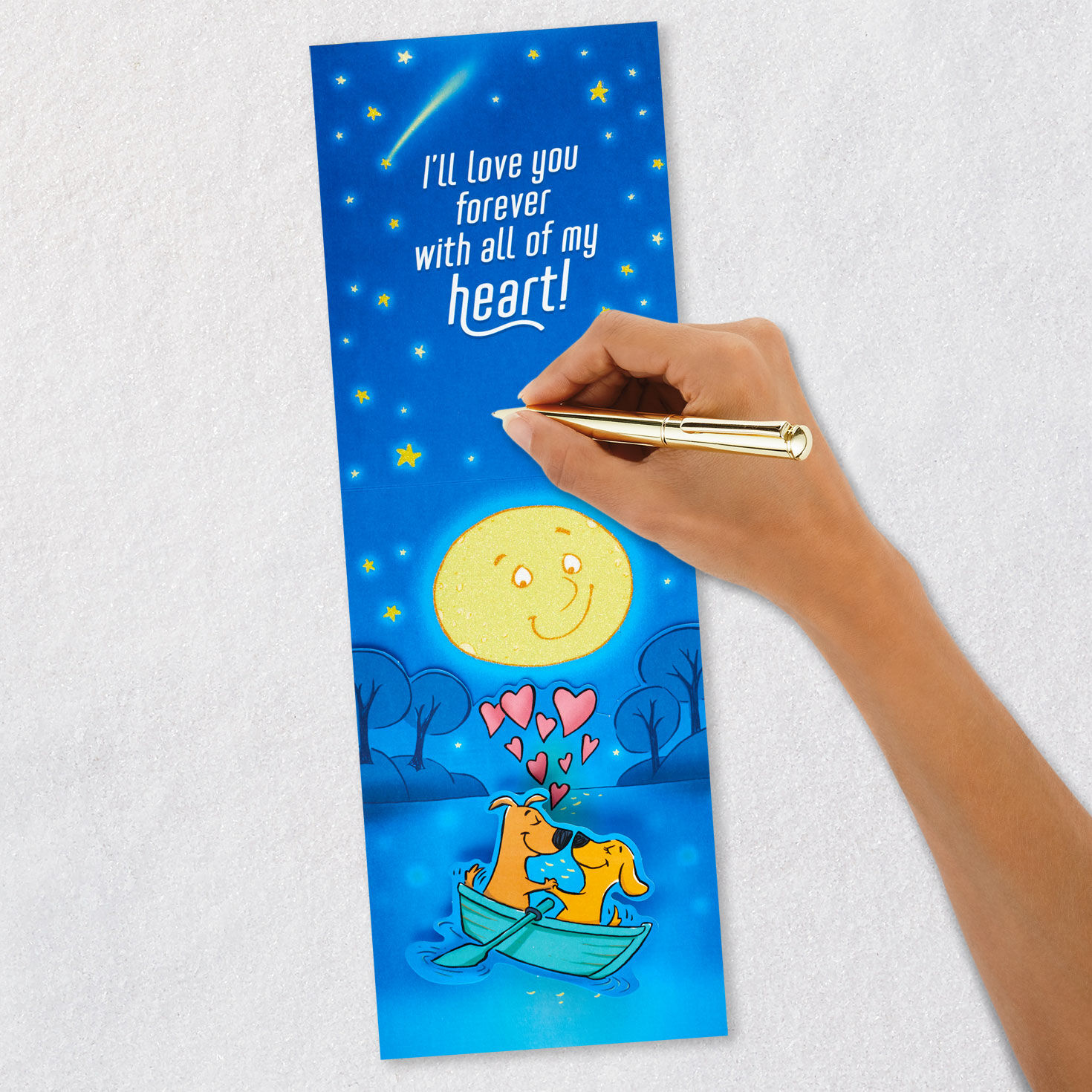 Loving Vignettes Husband Pop-Up Father's Day Card signing card image number 6