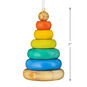 Stacking Rings Baby Toy Christmas Ornament Measurement image number 3